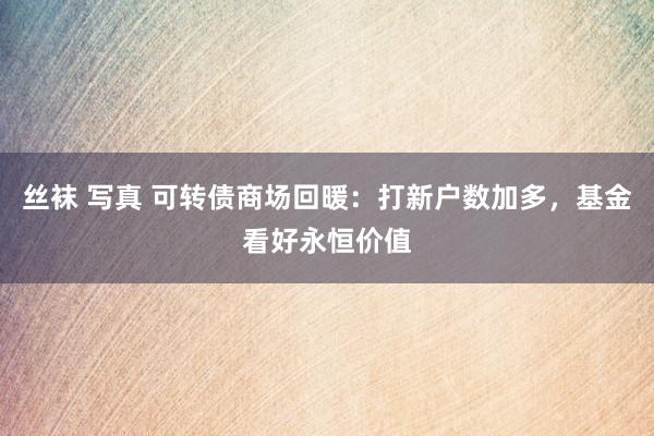 丝袜 写真 可转债商场回暖：打新户数加多，基金看好永恒价值