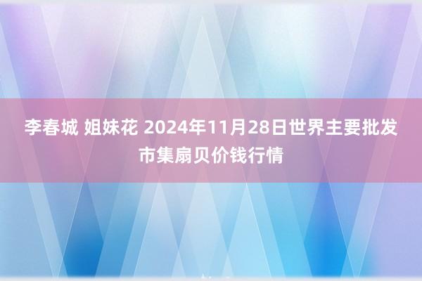 李春城 姐妹花 2024年11月28日世界主要批发市集扇贝价钱行情