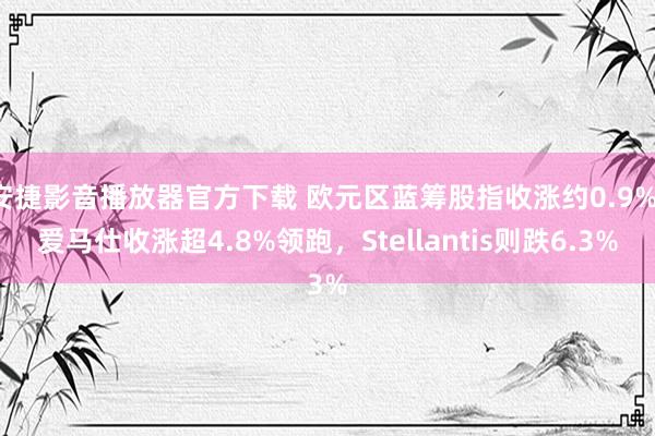 安捷影音播放器官方下载 欧元区蓝筹股指收涨约0.9%，爱马仕收涨超4.8%领跑，Stellantis则跌6.3%