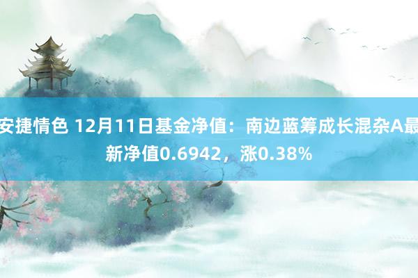 安捷情色 12月11日基金净值：南边蓝筹成长混杂A最新净值0.6942，涨0.38%