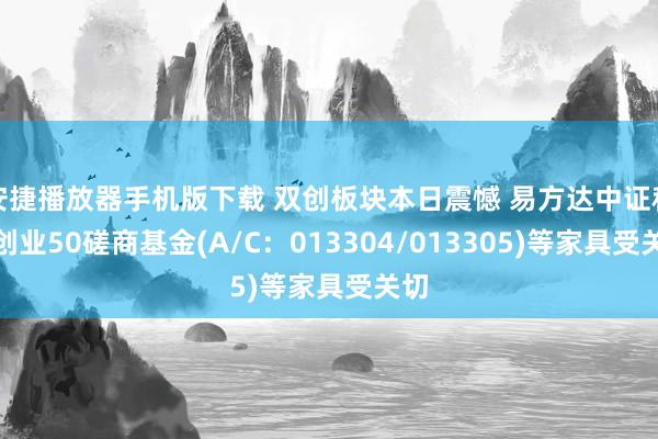 安捷播放器手机版下载 双创板块本日震憾 易方达中证科创创业50磋商基金(A/C：013304/013305)等家具受关切