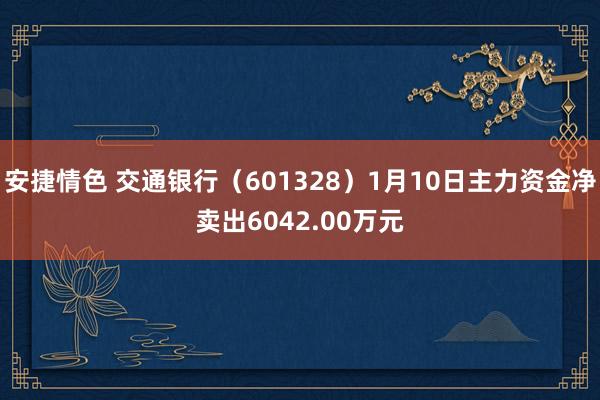 安捷情色 交通银行（601328）1月10日主力资金净卖出6042.00万元