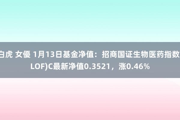 白虎 女優 1月13日基金净值：招商国证生物医药指数(LOF)C最新净值0.3521，涨0.46%